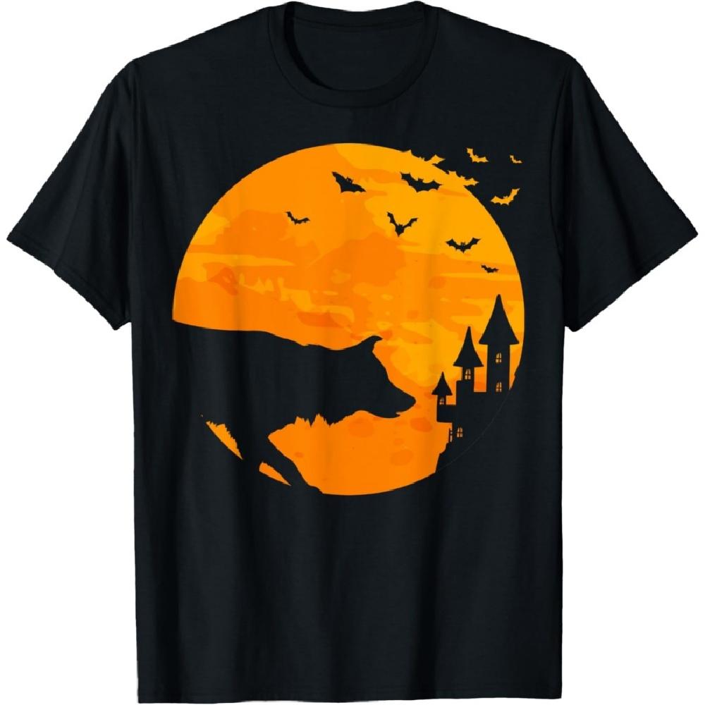

Border Collie Tee Scary Halloween T Shirt T-Shirt S