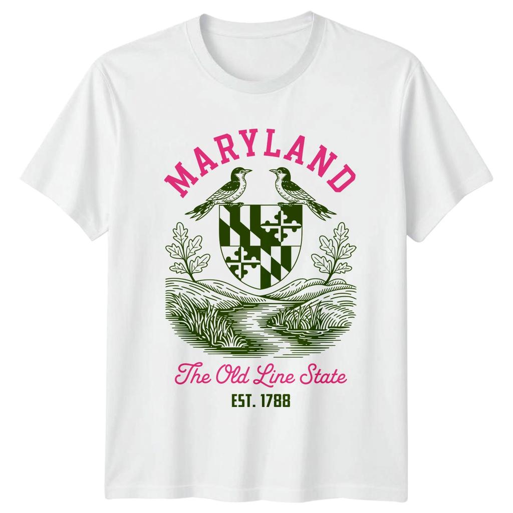 Maryland The Old Line State EST 1788 State Pride Unisexs Unisexs Graphic Tee