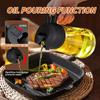 16oz/470ML Glass Oil Dispenser with Automatic Flip Lid 2in1 Kitchen Bottle,Cooking Sprayer,Leak-Proof Design,Oil Spray Bottle