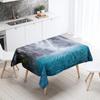 Waterfall Tablecloth Alpine Flowing Water Printed  Stain Resistant Waterproof Kitchen Table Home Decoration