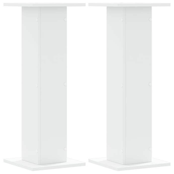 VidaXL Plant Stands 2 Pcs White 30x30x80 Cm Engineered Wood 3307864