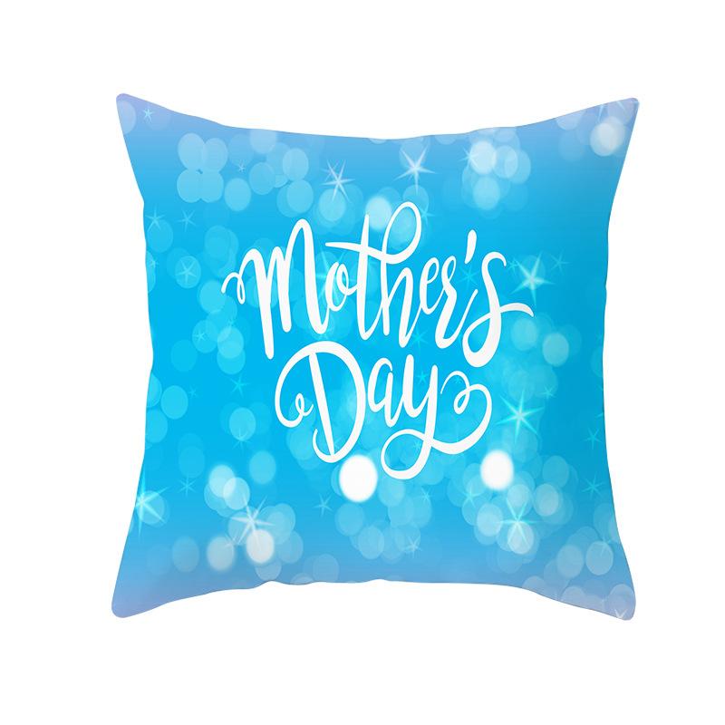 Mother's Day Pillow Peach Skin Printed Pillow Cover Sofa Cushion Cover Car Cushion Cover Home Decoration