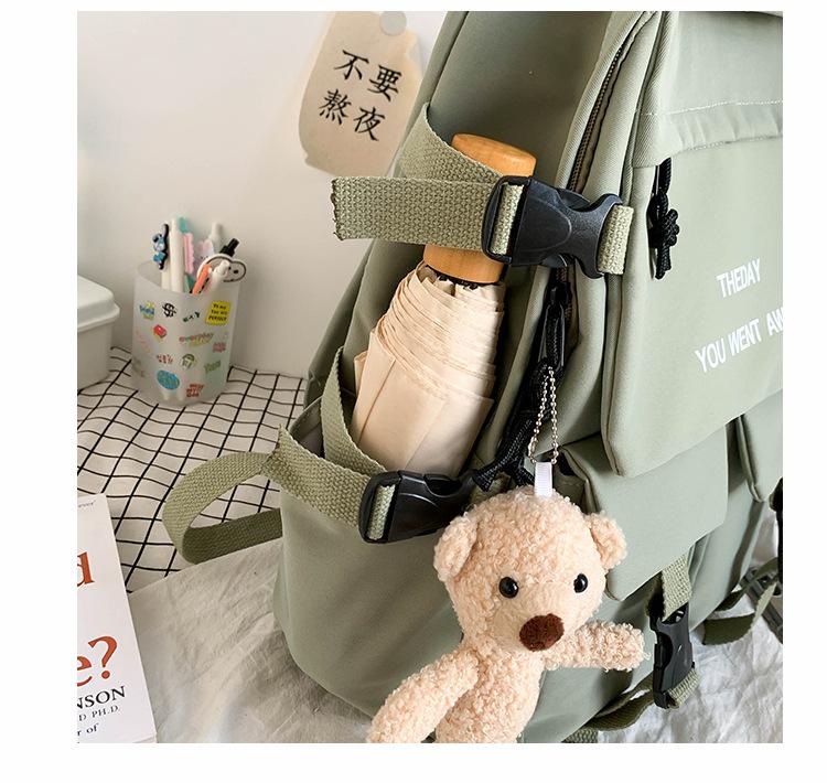 

School bag female middle school student backpack male fashion casual large capacity campus backpack high school student school bag