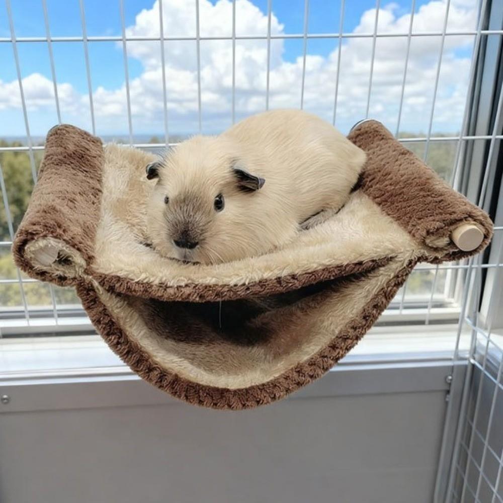 Double-layer Pet Hammock Warm Jumping Platform Pet Sleeping Bag Suspended Hammock  Small Animal