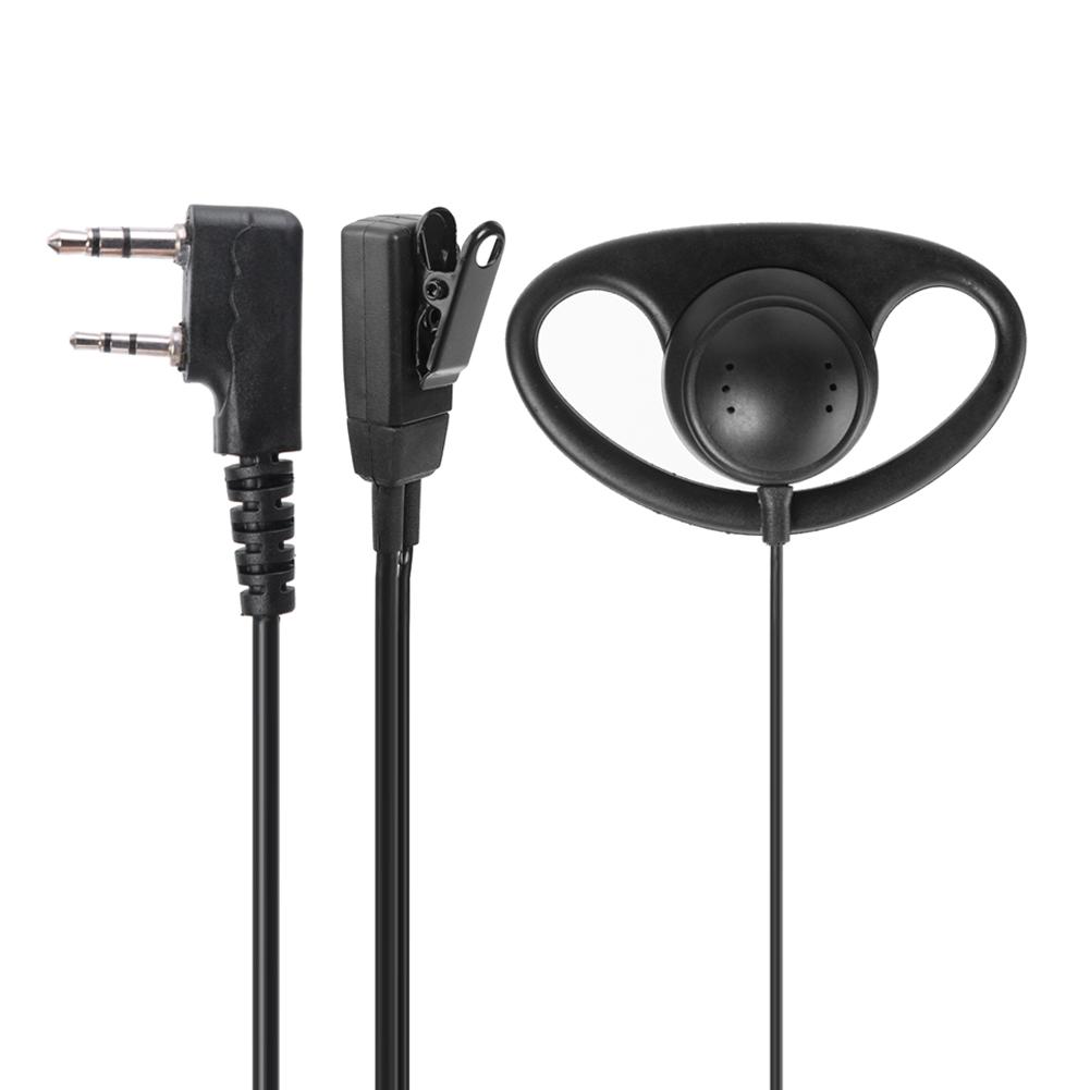 

2-контактный D-образный наушник с микрофоном PTT для рации Kenwood (ПВХ)