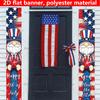 2D Flat, 2D Flat - 2D Flat Banner, 2pcs Independence Day Party Couplet Banner, Polyester Material, 29.97cm * 179.83cm, American Independence Day Uncle
