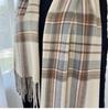 Unisex Warm Plaid Scarf – Yarn-Dyed, Windproof, and Cozy Imitation Cashmere Shawl for Autumn and Winter