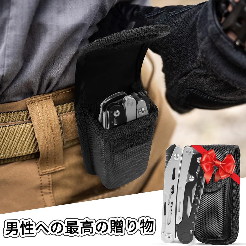 folding mini stainless folding can wood mountain disaster prevention storage case included Multi-function pliers, multi-tool, 19-in-1, pen,