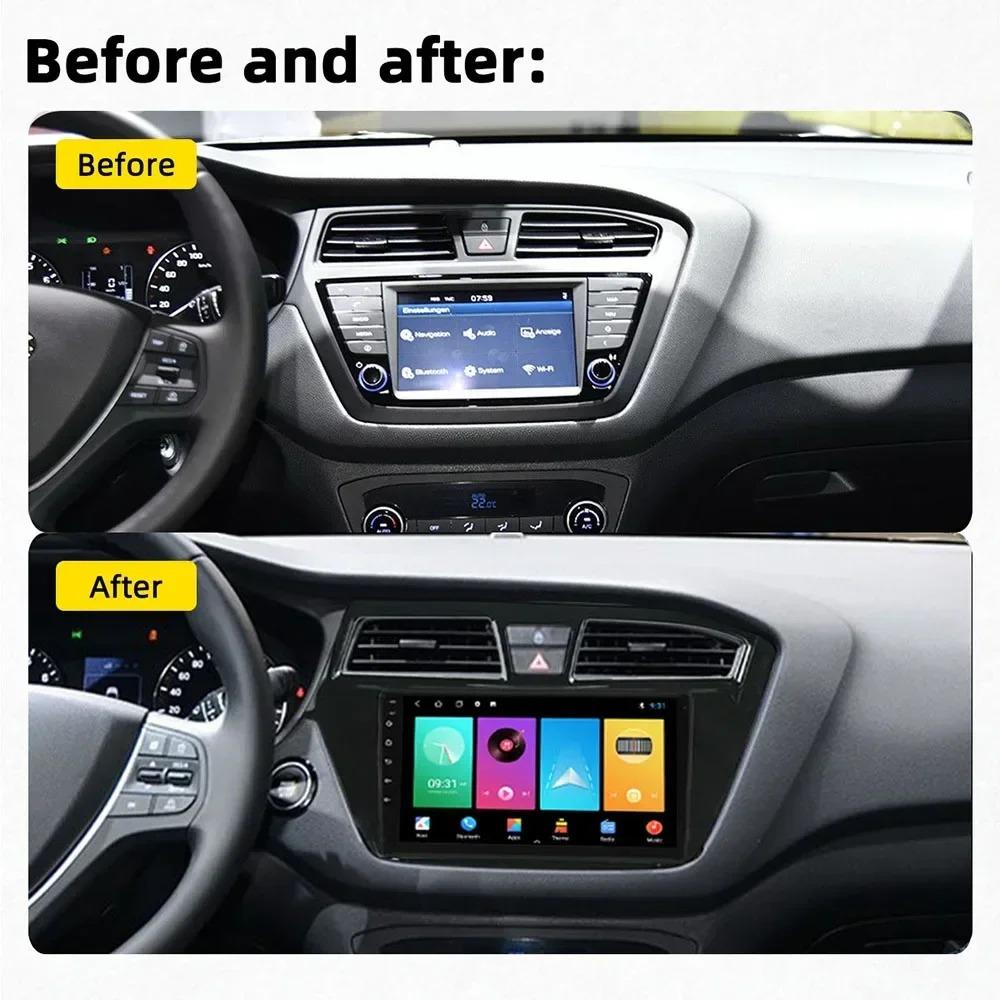 Android 13 para Hyundai I20 LHD 2015 2016 2017 2018 Radio de coche Reproductor multimedia Estéreo Navegación GPS WIFI BT NO 2 Din DVD