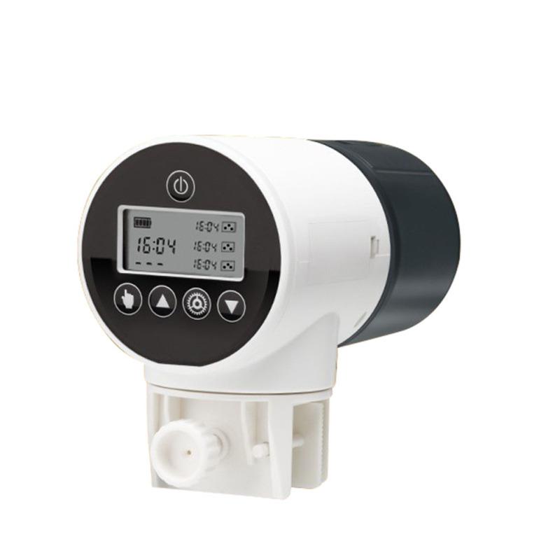 Timer-Fischfutterspender, 360 Grad drehbar, große Kapazität, automatischer Spender für Aquarien