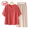 LangSha Women's Cotton Linen Casual Summer Outfit