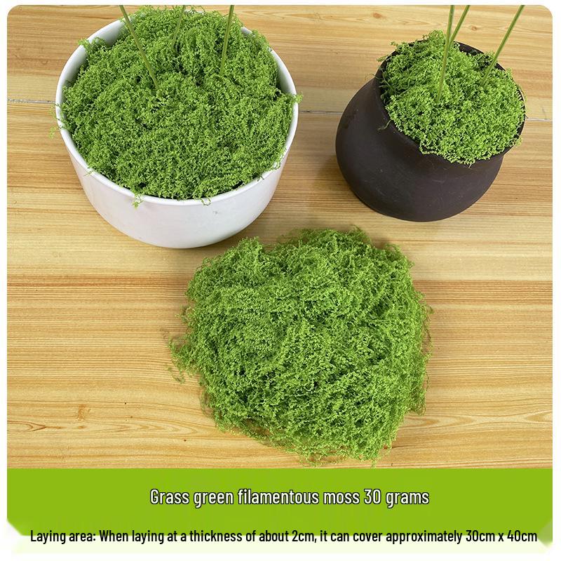 Artificial Moss Silk Grass Lawn for Landscaping and Decoration
