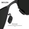 Bolon Men's BL8119 Polarized Square Frame Sunglasses