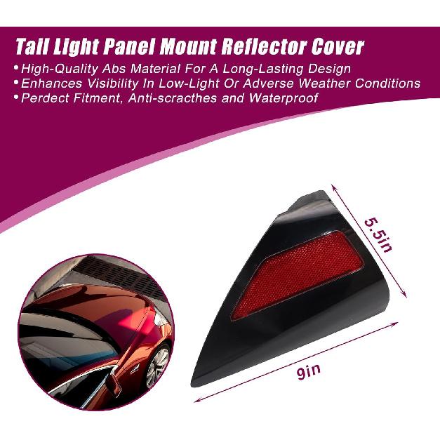 XQSMWF Right Rear Tail Light Panel Mount Reflector Cover Compatible with Tesla Model 3 Model Y 2017-2020# 110078199D 1100781-99-D