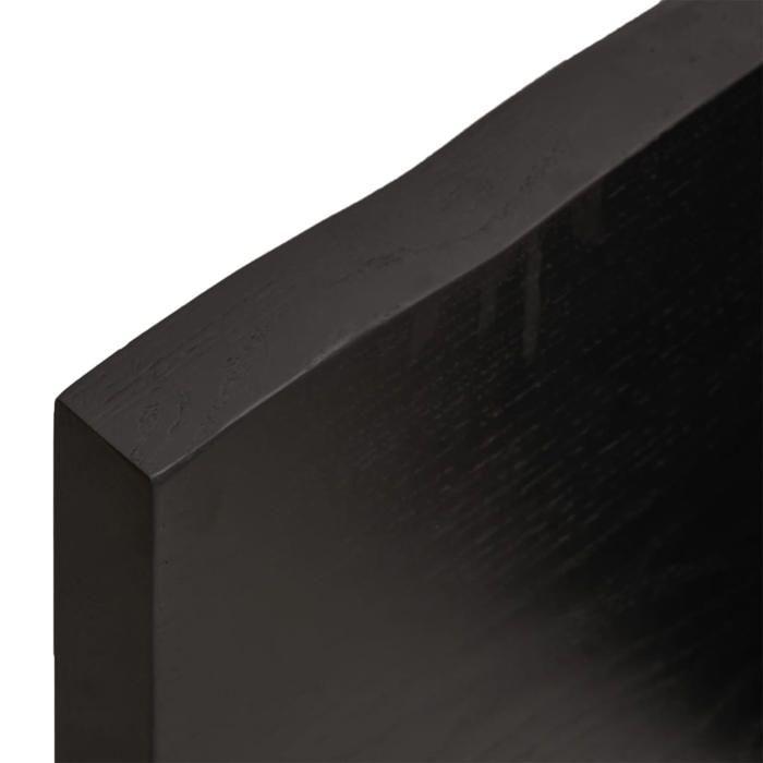 VidaXL Dessus de table bois chêne massif traité bordure assortie 364054