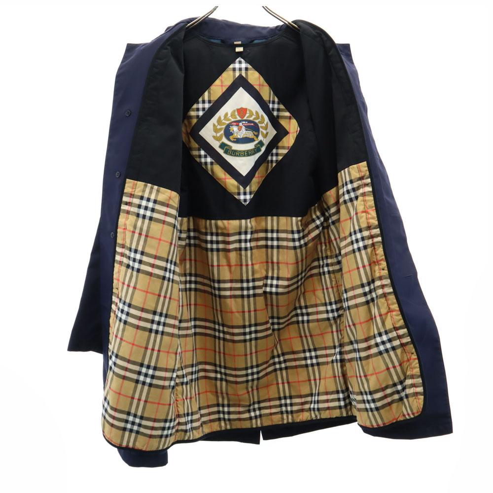BURBERRY With liner Stainless collar coat 46 Navy Men's Used
