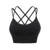 Plus Size Women Beautiful Back Gathered Push Up Sports Bra For Yoga Gym Fitness