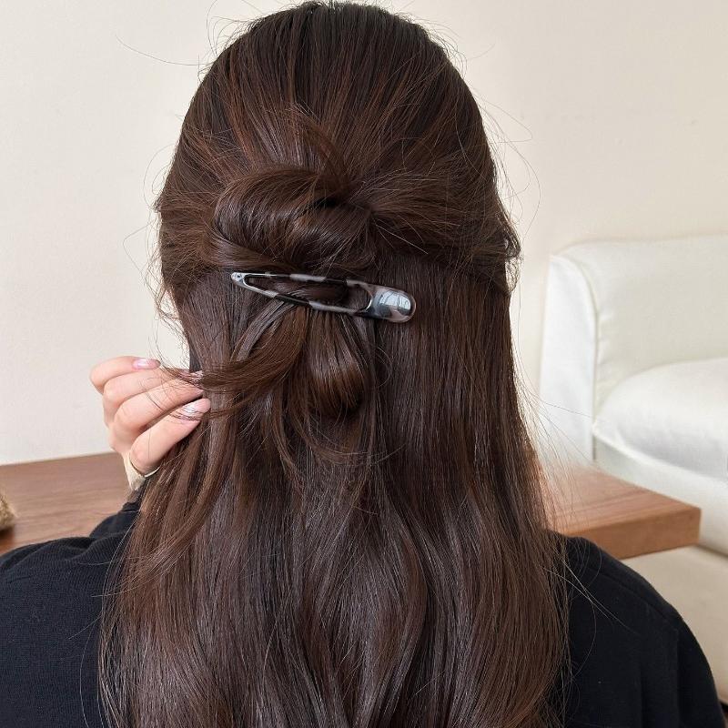 2 Pcs Large Leopard Print Hair Clips  Duckbill Edge Clips Non-Slip Grip for Back Head Styling Women's Fashion Hairpins