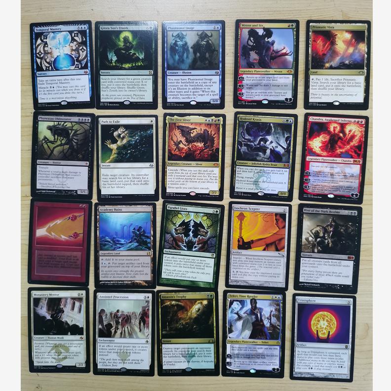 60dílná sada černých základních karet Magic The Gathering, hrací karty MTG Proxy