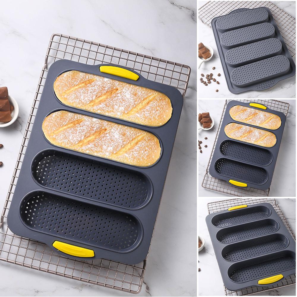 4 Wave Loaves Bake Mold Convenient tot Use Multi-Purpose Mold Suitable for Kitchen Baking Tools