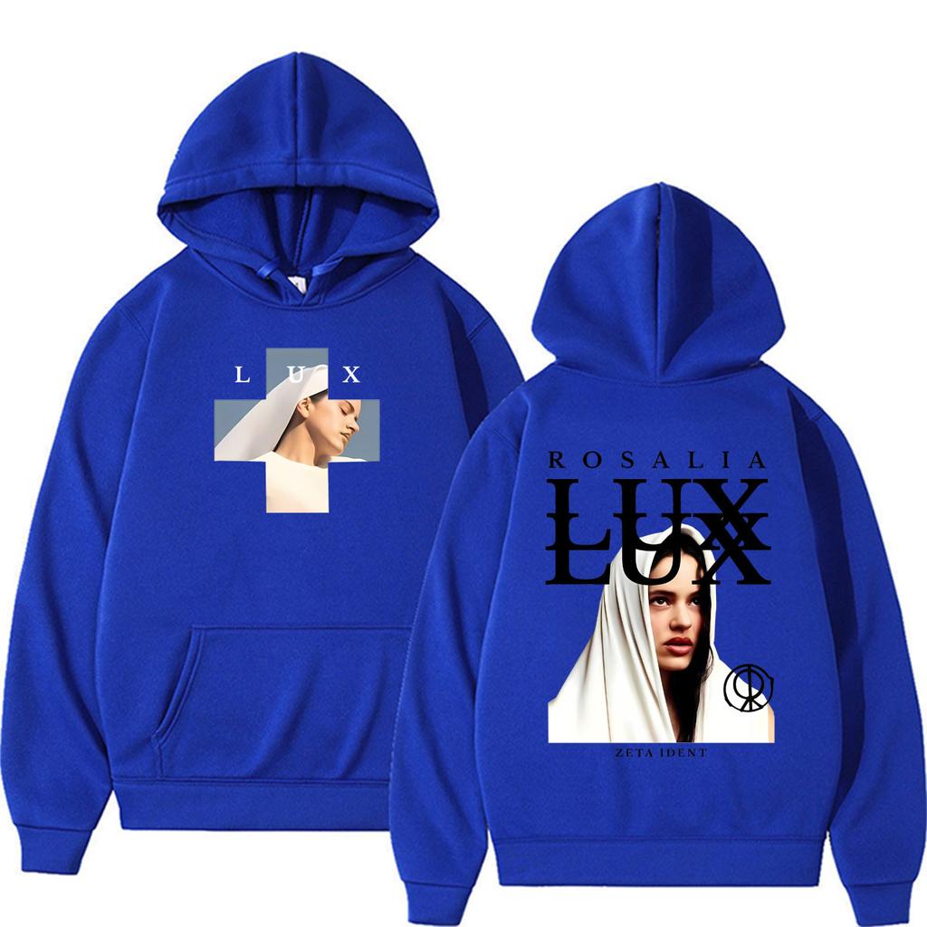 Singer Rosalia Lux Tour 2026 Graphic Hoodie Unisex Y2k Clothing Vintage Oversized Hoodies Hip Hop Style Trending Sweatshirts