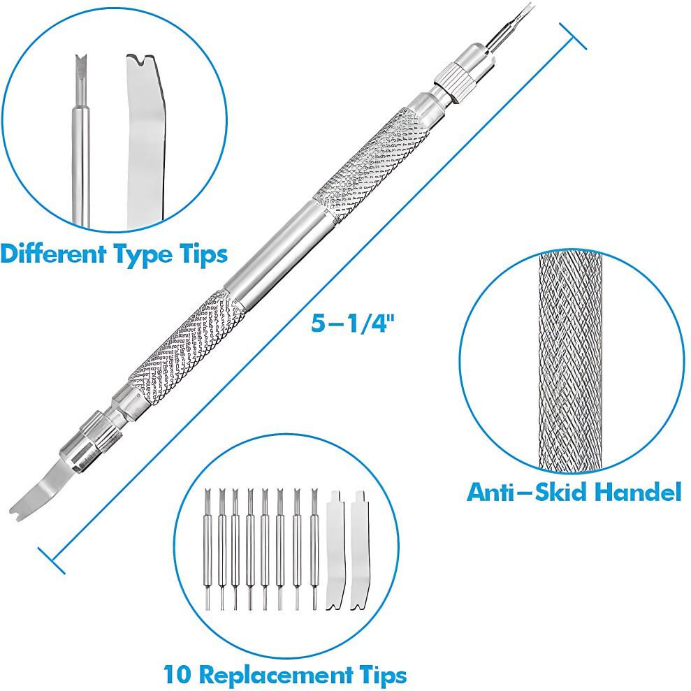 12-teiliges Werkzeugset zur Uhrenreparatur und Armbandanpassung
