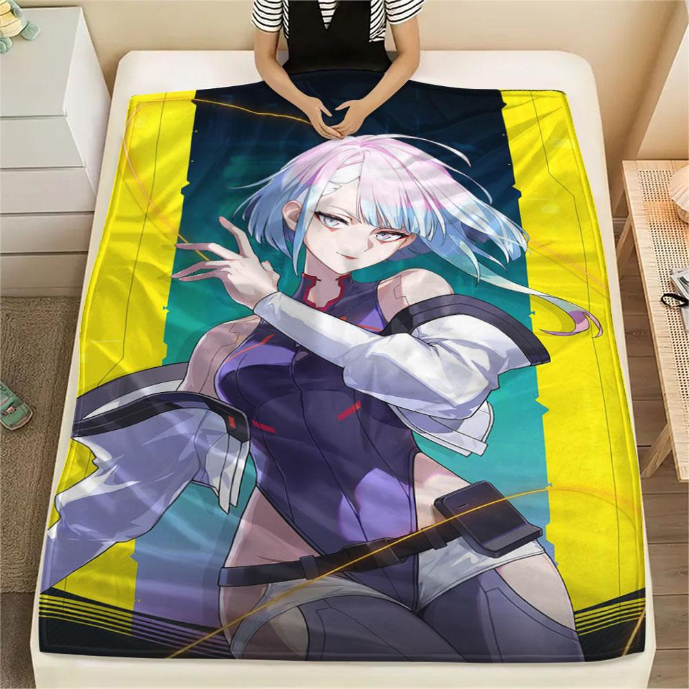 1PC Lucyna Kushinada Patterned Flannel Blanket Suitable For All Seasons for Home Decor Warmth and Comfort Gifts Holiday Present
