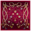 Fashion Square Scarf 2024 New Chain Women Silk Scarf Hijab Luxury Brand Shawl Foulard Plaid Scarves Wraps For Ladies