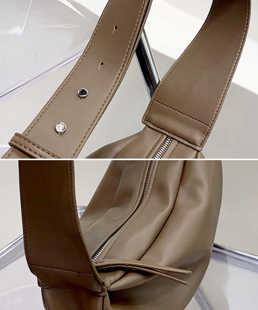 Ninon Women's Shoulder Bag, Wide, Single-Handle, Comfortable, Horizontal, PU Leather, Mini Shoulder Bag, Stylish, Casual, Simple, Office, Faux