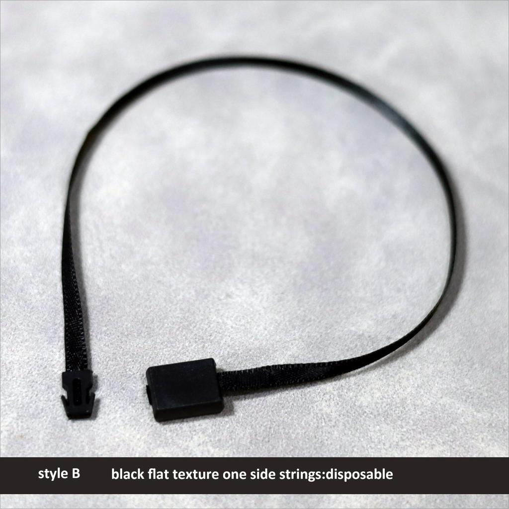 Nylon String Handing Tags for Closing Plastic Seal Hang Tag Loop String Garment Satin Ribbon Lock HangTag Strings