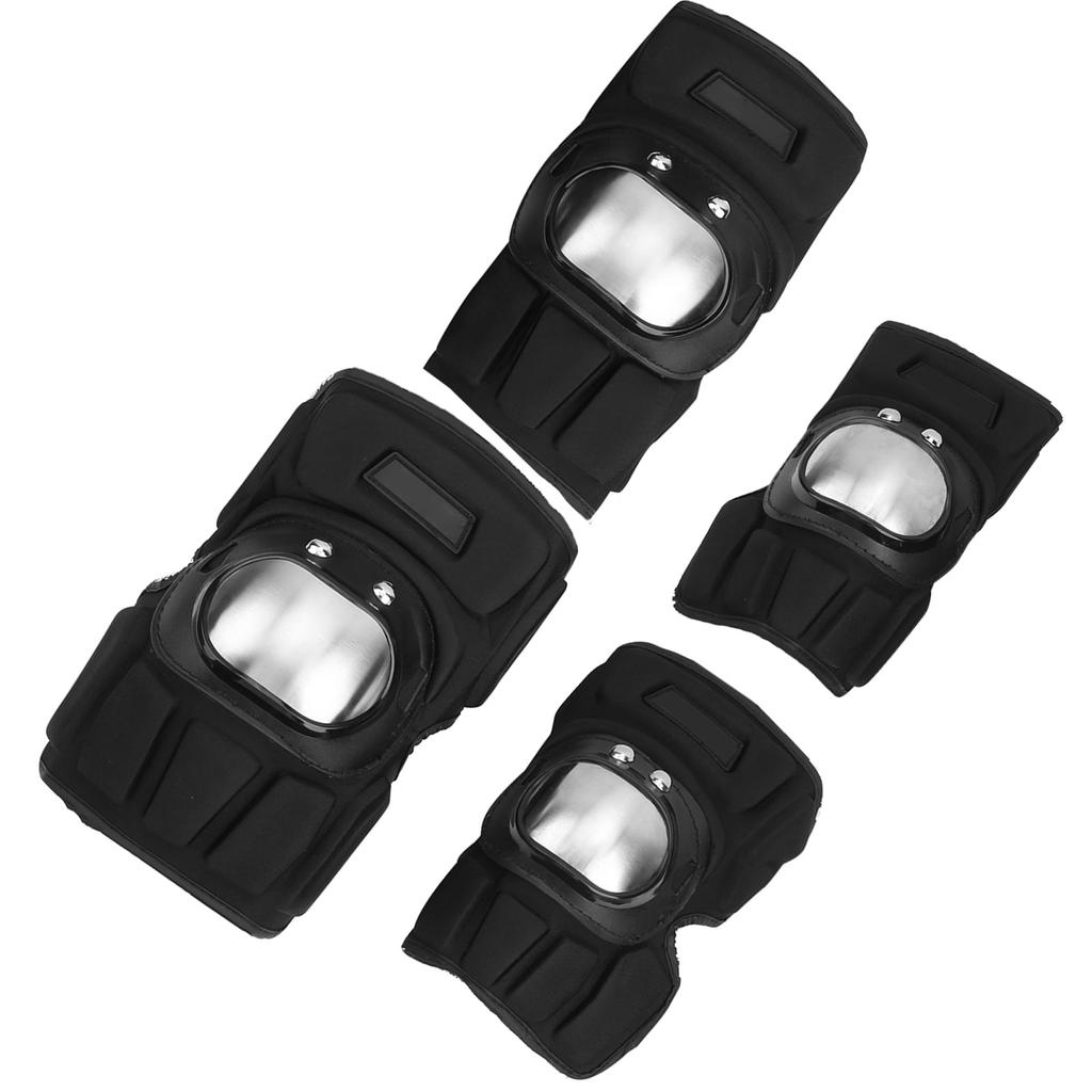 4Pcs Motorcycle Knee Elbow Guard Kit Protective Pads Outdoor Riding Support Brace Gear4Pcs Protection Gear