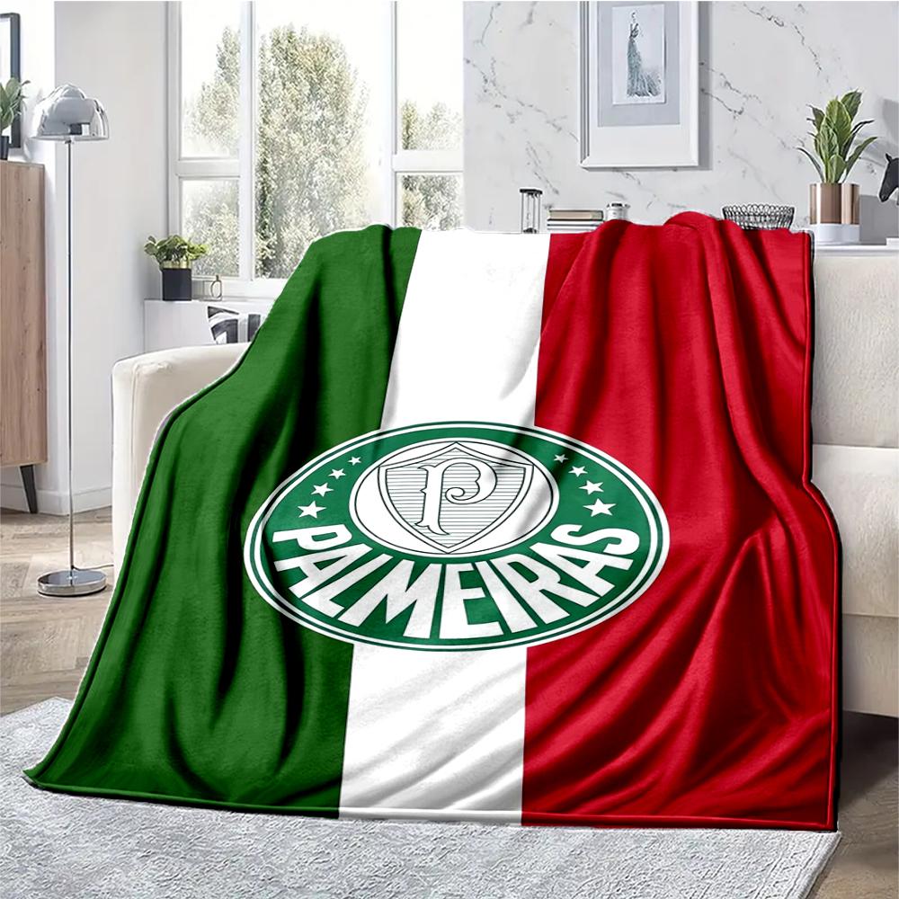Palmeiras Motiv Aufdruck Decke - Perfekt für Sofa, Bett, Reisen & Outdoor | Maschinenwaschbar, Gemütlich & Langlebig.