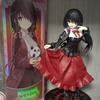 In stock 18CM Anime DATE A LIVE Tokisaki Kurumi Anime Figure Cute Girl Red Dress PVC Up Model Desk Ornament Collection Model Toy