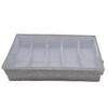 Flatware Utensil Storage Case Silverware Storage Box with Dividers 5 Compartment Flatware Storage Case with Handles