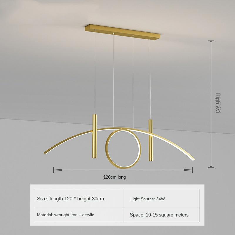 Modern Minimalist Dining Room Chandelier Nordic Long Style Household Pendant Light For The Kitchen Light Creative Design Led