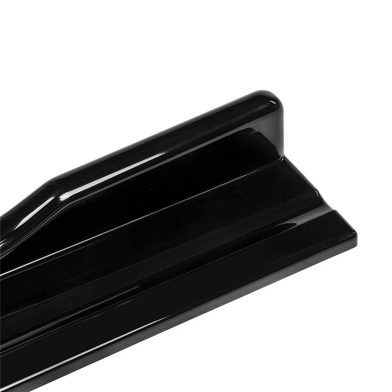 1 Set of Small Anti-Collision Spoiler Four-Section Combined Side Skirt Modification Part Universal for Automobiles