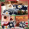 Mint Flowers Design High-Quality Plush Thick Christmas Warm Blanket Perfect for Cold Winter Holiday Nights Snuggling