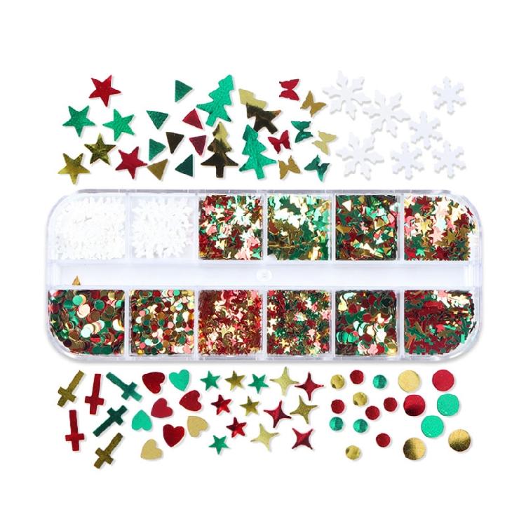 

Interest Decorative Christmas Nail Sequins Girls Party Christmas Gift