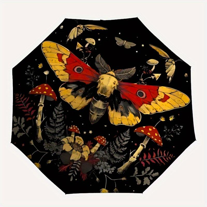 1pc Fantasy Butterfly Automatic Open/Close Umbrella with Windproof, Functional Design, 8-Rib Sturdy Canopy
