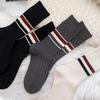 Female Autumn and Winter Warm Trend Simple Retro Style College Wind Tube Socks