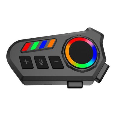 2-in-1 Mikrofon Motorradhelm Bluetooth Headset - Bluetooth 6.0, IP65 Wasserdichtigkeit, Sprachsteuerung unterstützt, 20 Stunden Akkulaufzeit