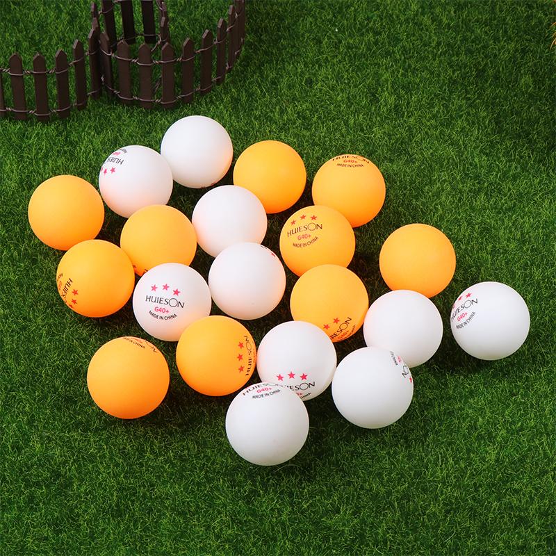 10Pcs 3 Star Table Tennis Training Balls G40+ White Orange Abs Ping Pong Balls For Table Tennis Club Training Pingpong Balls