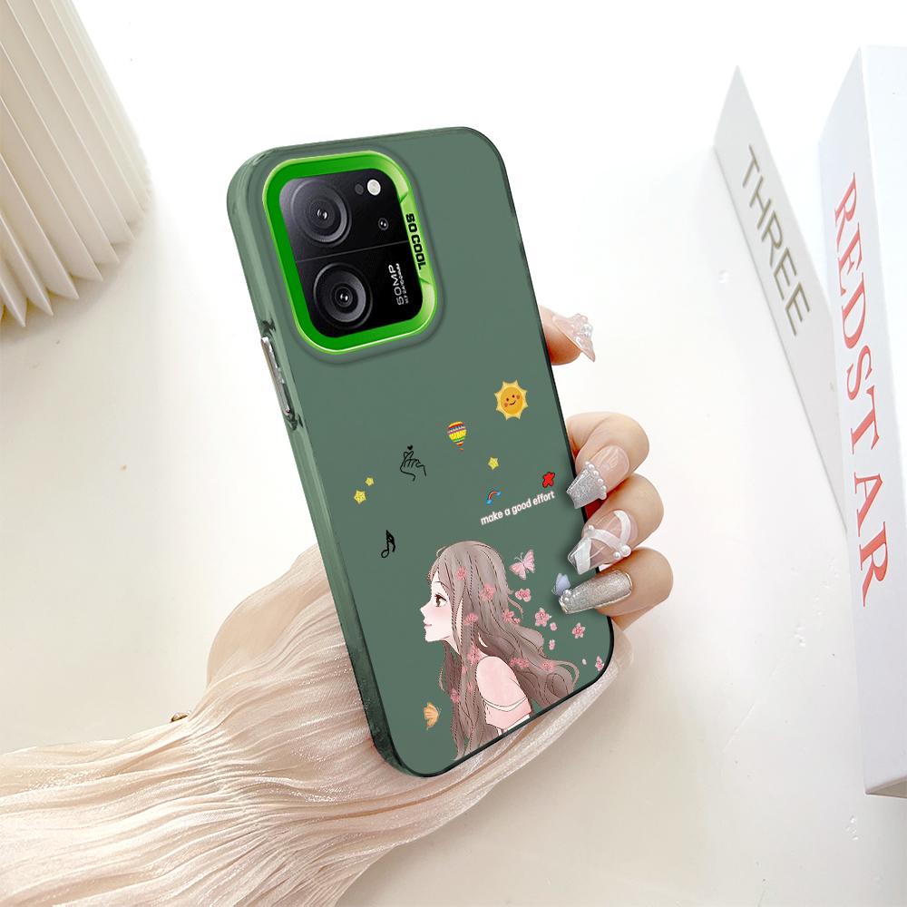 Painted Pattern Colorful Sliver Double Sided Hard Shell Shockproof Anti-fall Phone Casing for Xiaomi Redmi Poco