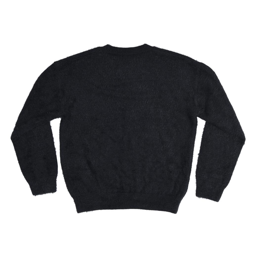 Eiieii Flashed Cats Angora Knit -[Black]
