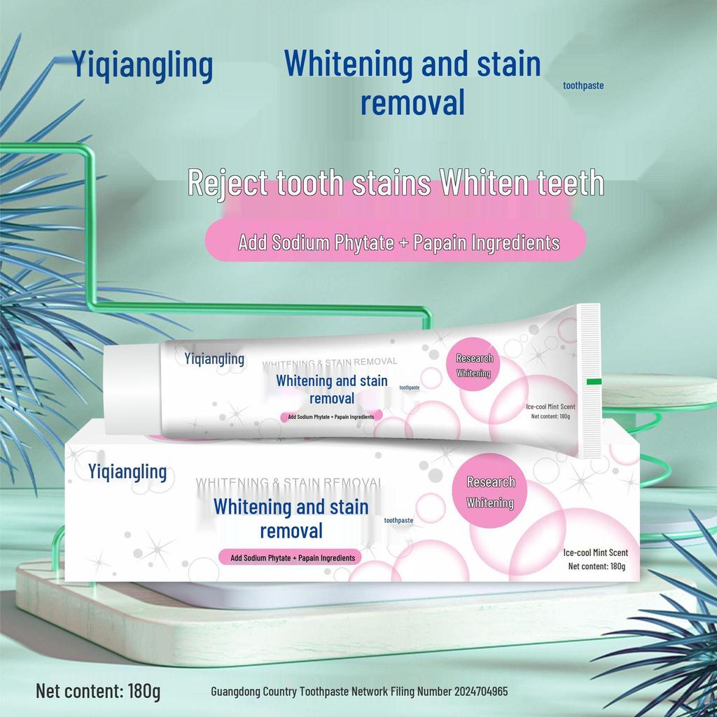 Yiqiangling Whitening Toothpaste - Top Seller for Yellowing and Odor Removal, Specially Researched for Stain Removal