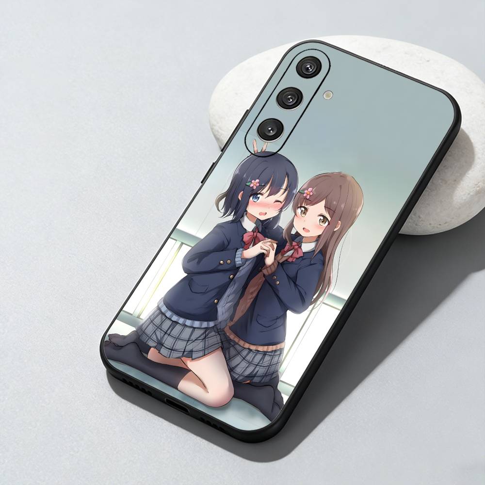 AaS Lesbian A-Adachi And S-Shimamura Phone Case For Samsung Galaxy A73,A72,A71,A70,A52,A51 Others Soft Black Cover