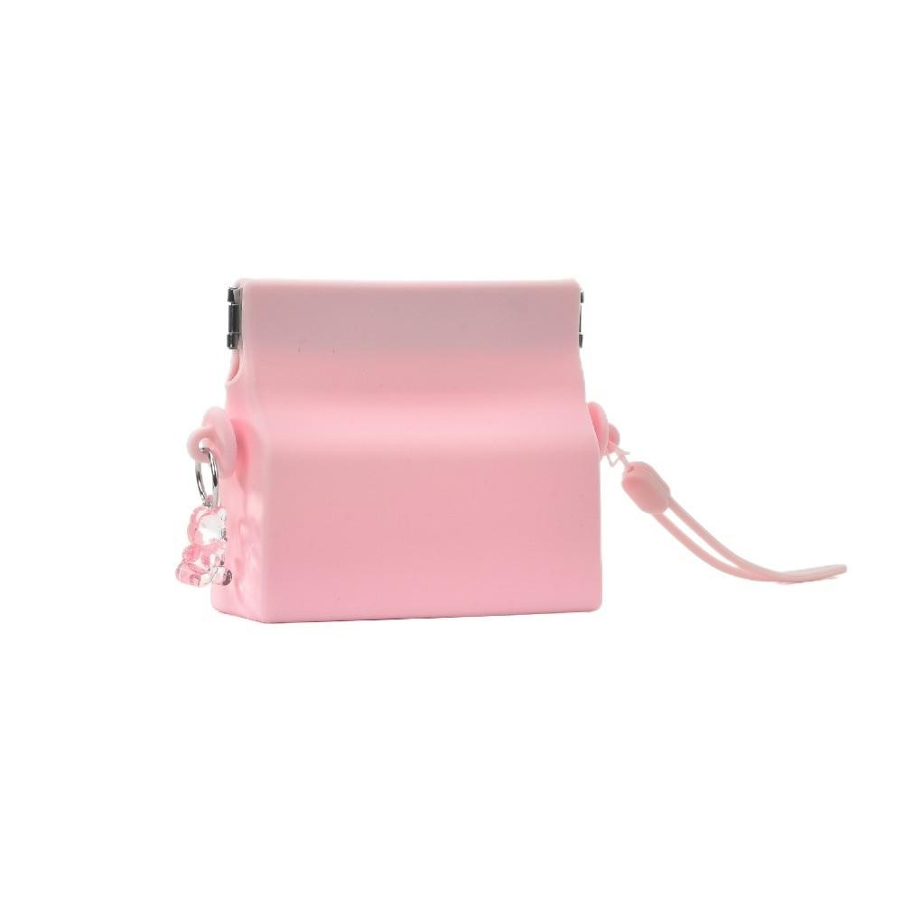 

Daily Use Silicone Denture Case Multifunctional Drainage Orthodontic Storage Bag Portable Braces Container розовый