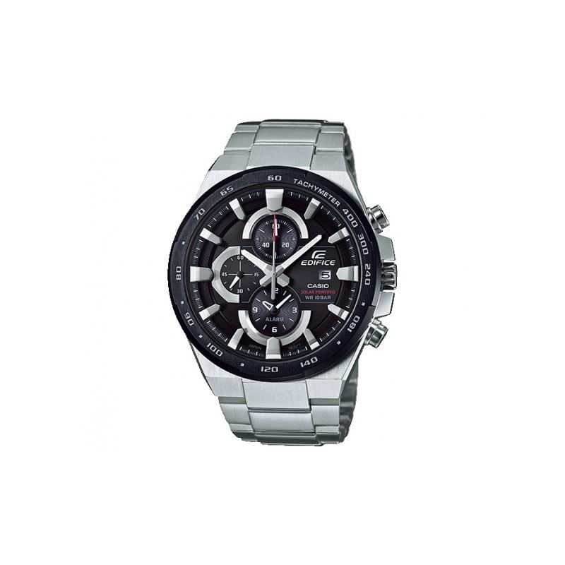 

Casio EDIFICE series 100 meters waterproof solar movement stainless steel strap Japanese and Korean watch men s watch black dial EFR-541SBDB-1AJF чёрный