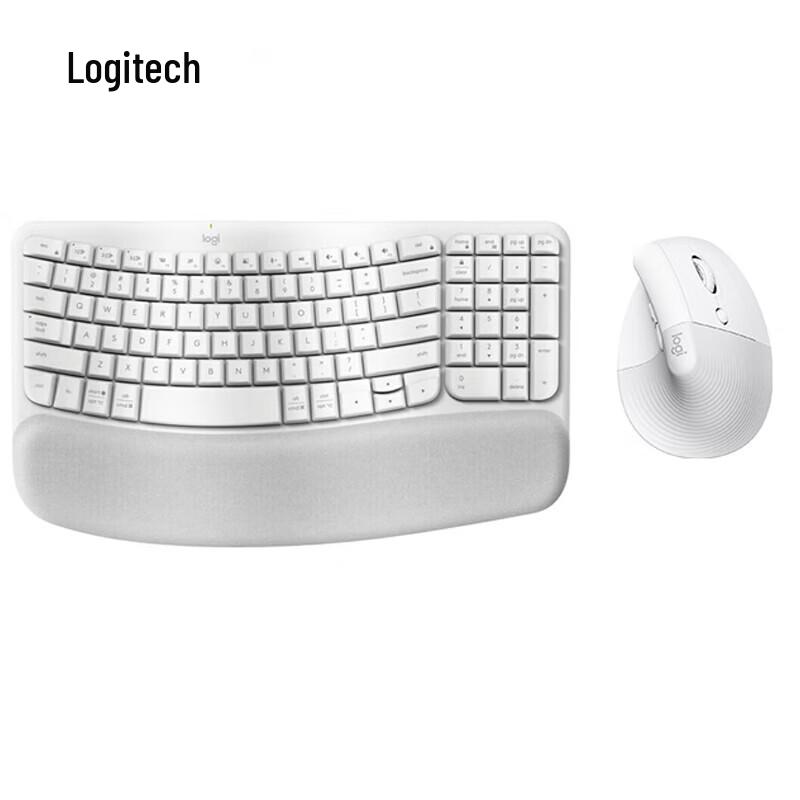

Logitech Wave Keys Ergonomic Keyboard & Lift Mouse Combo