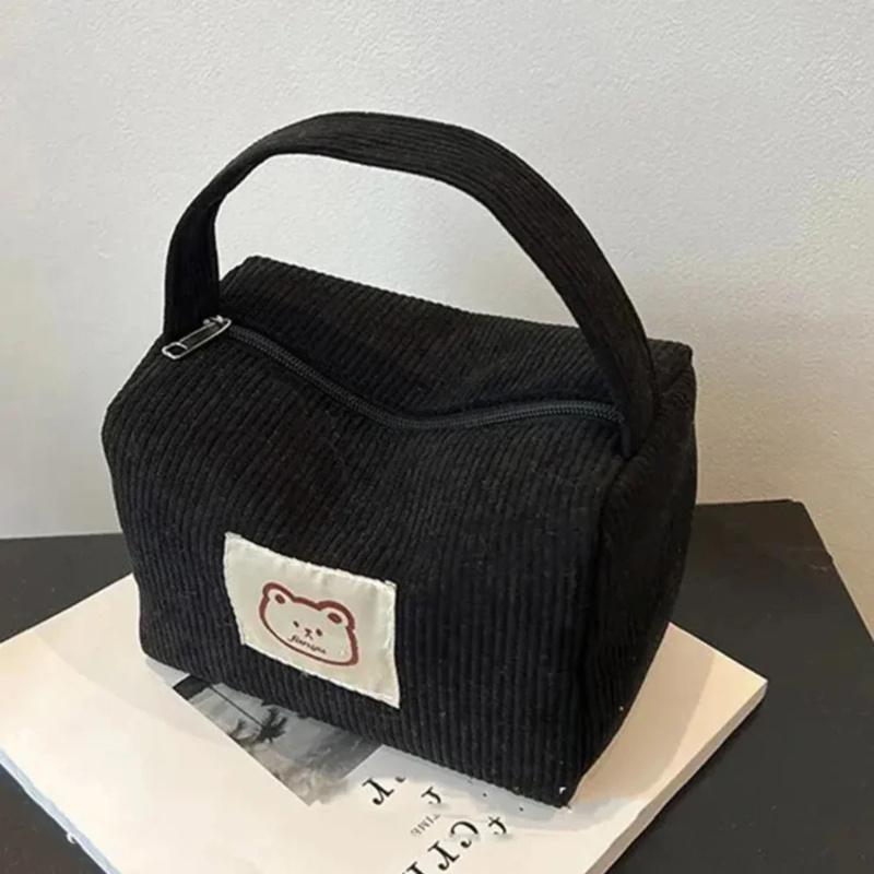 Women's Cosmetic Bags Plush Cute Summer Fashion Large Soft Comfortable Handbag With Handle